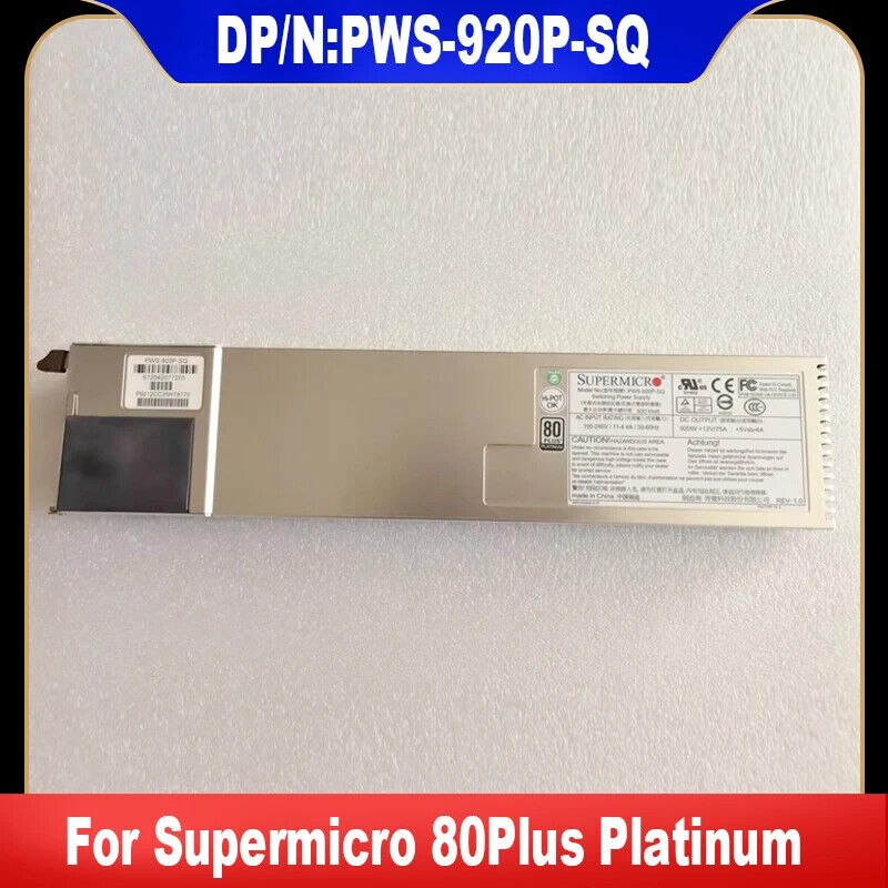 Supermicro 920W Redundant PSU (PWS-920P-SQ)