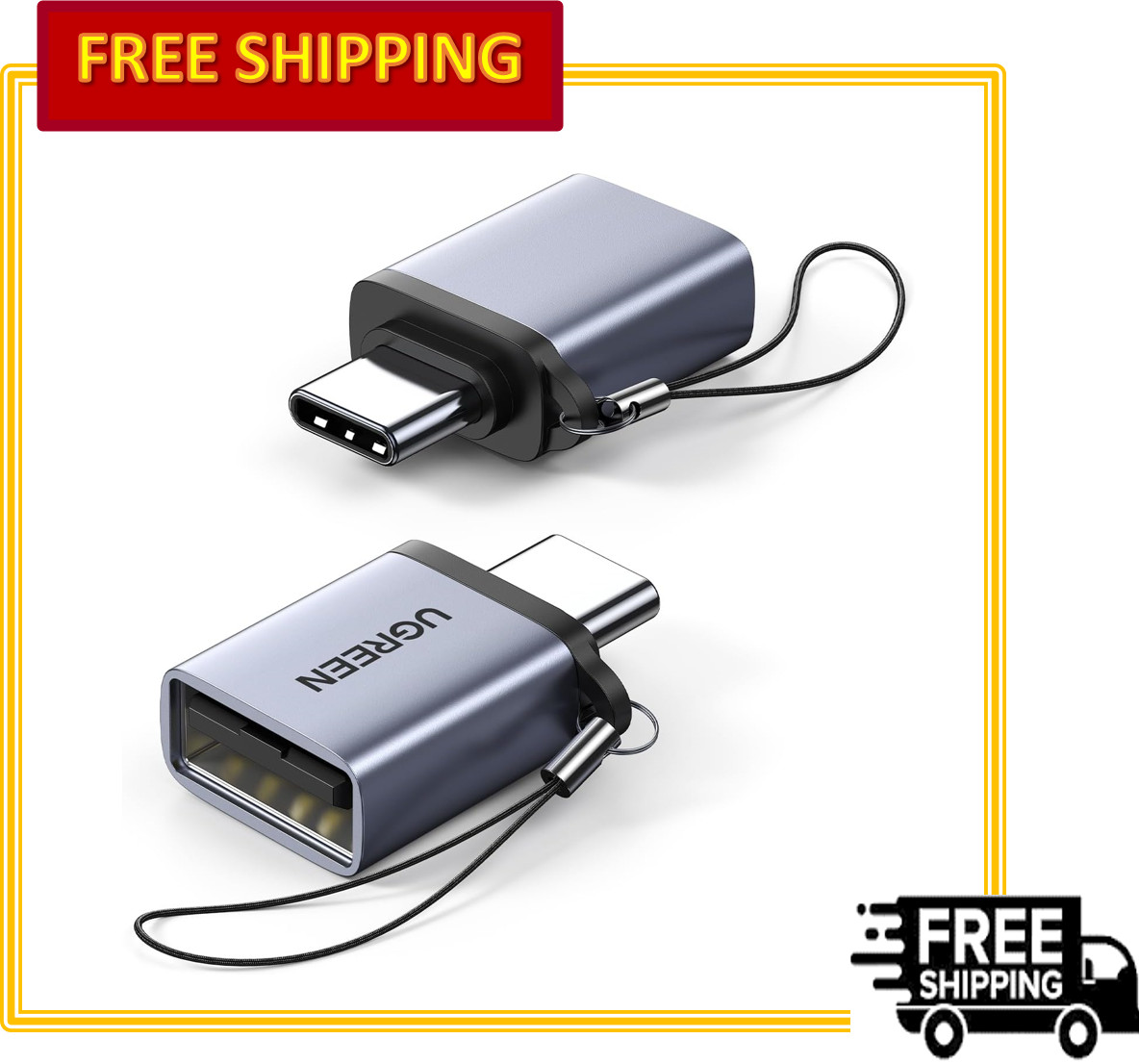 UGREEN USB-C to USB 3.0 Adapter 2-Pack