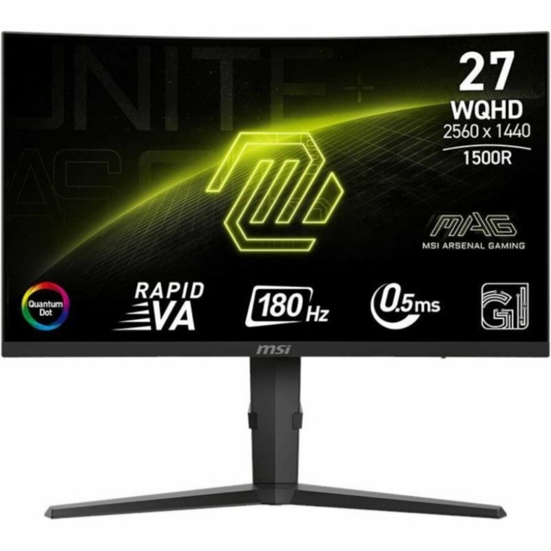 MSI MAG 275CQRF-QD 27″ WQHD 170Hz Curved Gaming Monitor