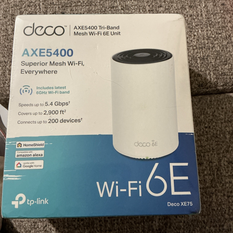 TP-Link Deco XE75 AXE5400 WiFi 6E Mesh System (3-Pack)