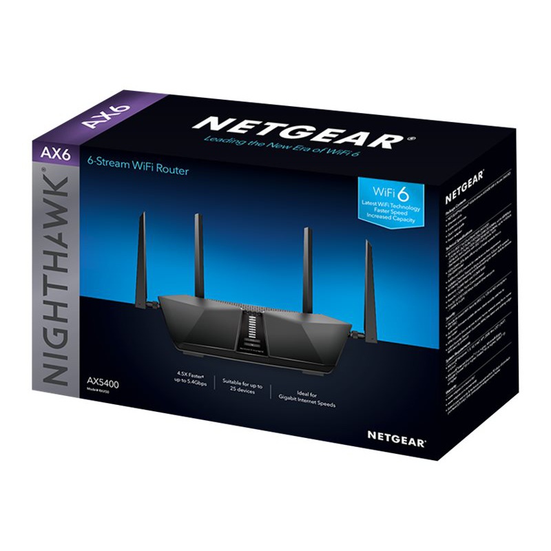 Netgear RAX50 Nighthawk AX5400 WiFi 6 Router