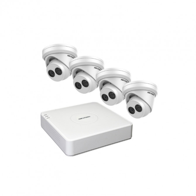 Hikvision 4-Channel 2MP PoE Camera Kit