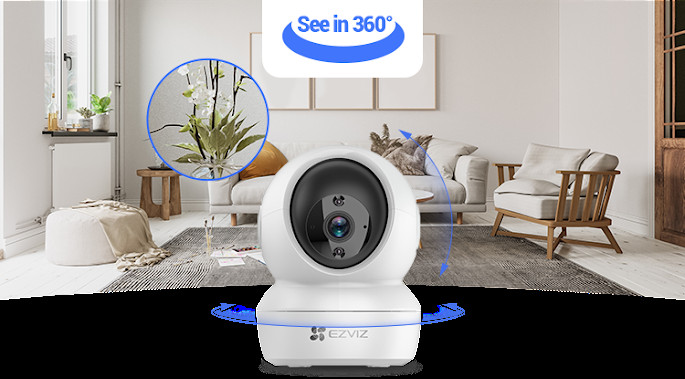 EZVIZ C6N Smart Wi-Fi Pan & Tilt Camera 4MP