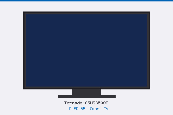 Tornado 65US3500E DLED 65″ Smart TV